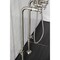 Aqua Vintage CCK8408DX Freestanding Tub Faucet with Supply Line, Stop Valve, Brushed Nickel CCK8408DX - alternate 2